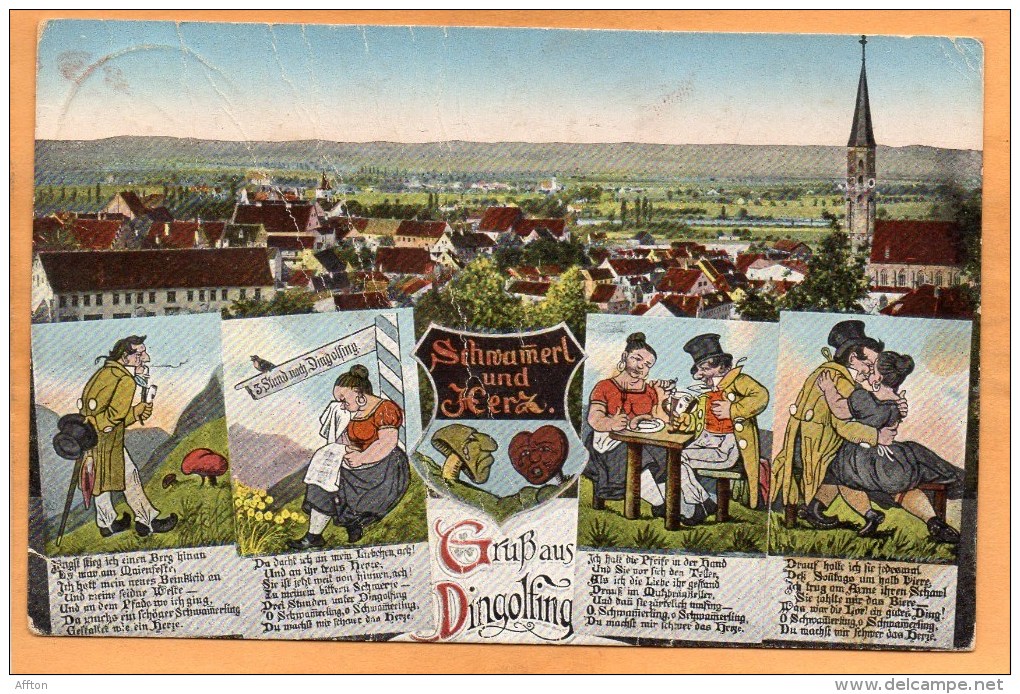 Gruss Aus Dingolfing Old Postcard - Dingolfing