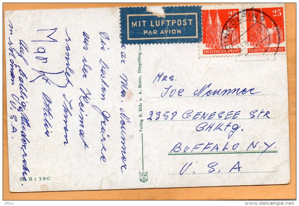 Gruss Aus Dingolfing Old Postcard - Dingolfing