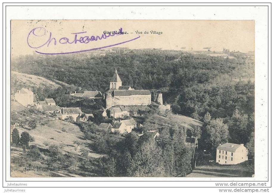 36 GARGILESSE VUE DU VILLAGE CPA BON ETAT - Sonstige & Ohne Zuordnung