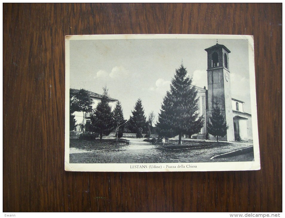 Italie: Carte Postale Ancienne De Lestans (Udine)- Piazza Della Chiesa - Udine