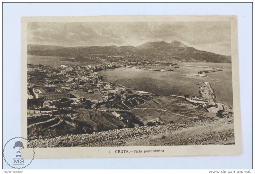 Old Postcard From Ceuta - Panoramic View - Ceuta