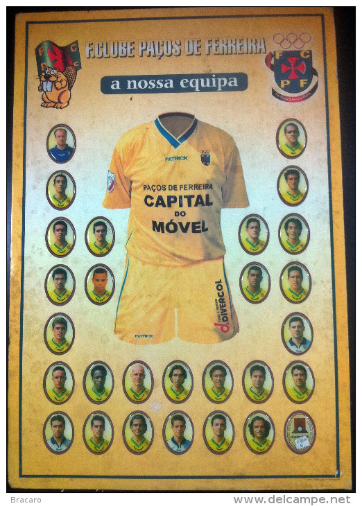 PORTUGAL FOOTBALL - COLEÇÃO / COLLECTION FC PAÇOS DE FERREIRA Season 2002 / 2003 - 28 Stickers - Sport