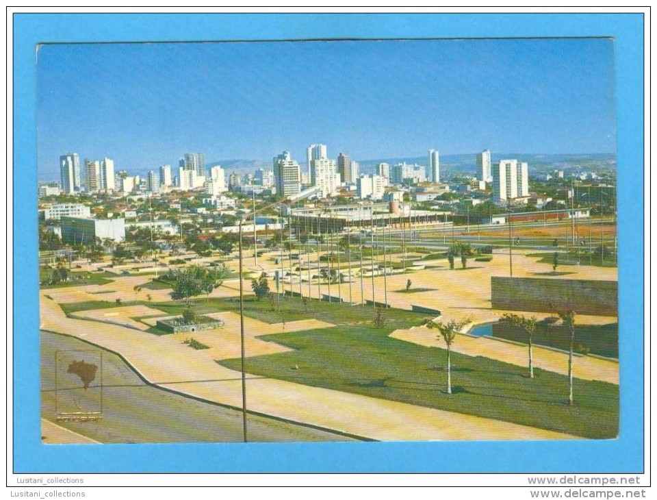 CARTE POSTALE POSTAL POSTCARD BRAZIL BRASIL BRÉSIL GOIÂNIA PRAÇA UNIVERSITÁRIA UNIVERSITY SQUARE 1970s - Goiânia