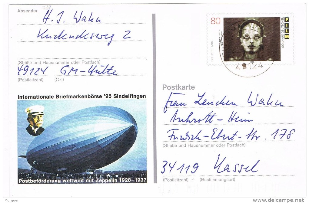 12884. Entero Postal FORGSMARIENHURST (alemania Federal)  1997. Zeppelin - Illustrated Postcards - Used