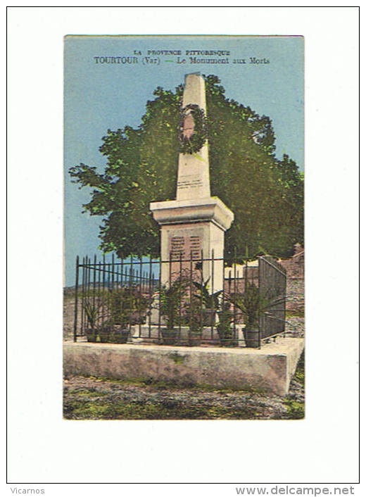 CPA 83 TOURTOUR Le Monument Aux Morts - Autres & Non Classés