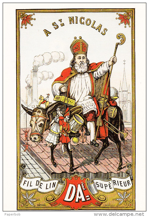 SANTA CLAUS-ADVERTISING CARD,REPRODUCTION - Advertising