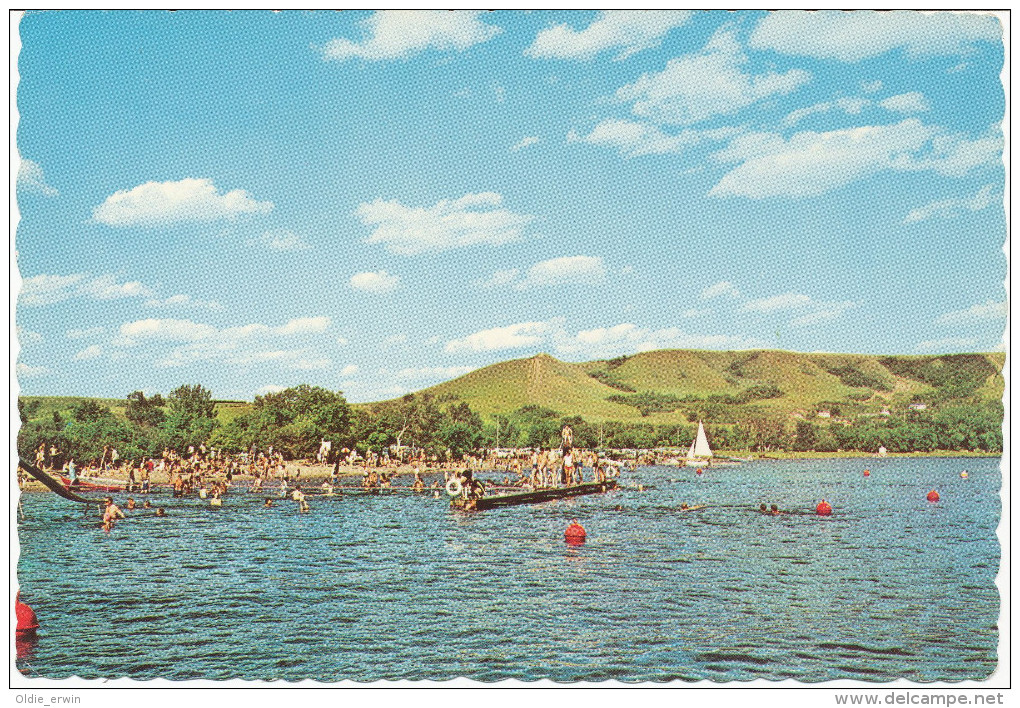 Alte AK Katepwa Provincial Park, Saskatchewan, Beach Scene From The Lake - Autres & Non Classés