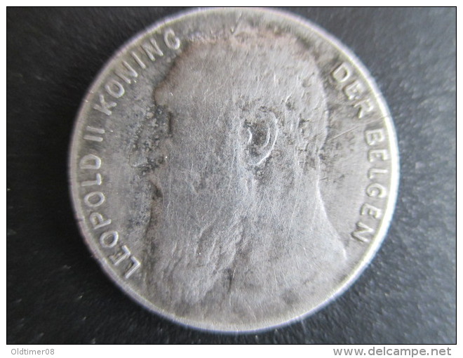 Belgique, Léopold II Légende En Flamand, 50 Cen 1901, TTB - 50 Centimes