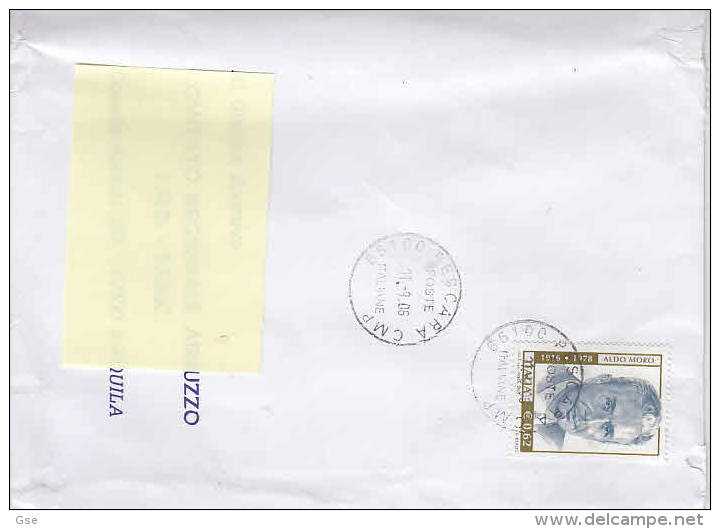 ITALIA 2006 -  Lettera - Sassone  2690 - Aldo Moro - 2001-10: Storia Postale