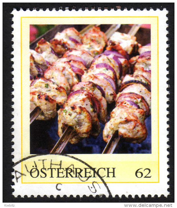 ÖSTERREICH 2014 - Grillspezialitäten - PM Personalized Stamp Used - Persoonlijke Postzegels