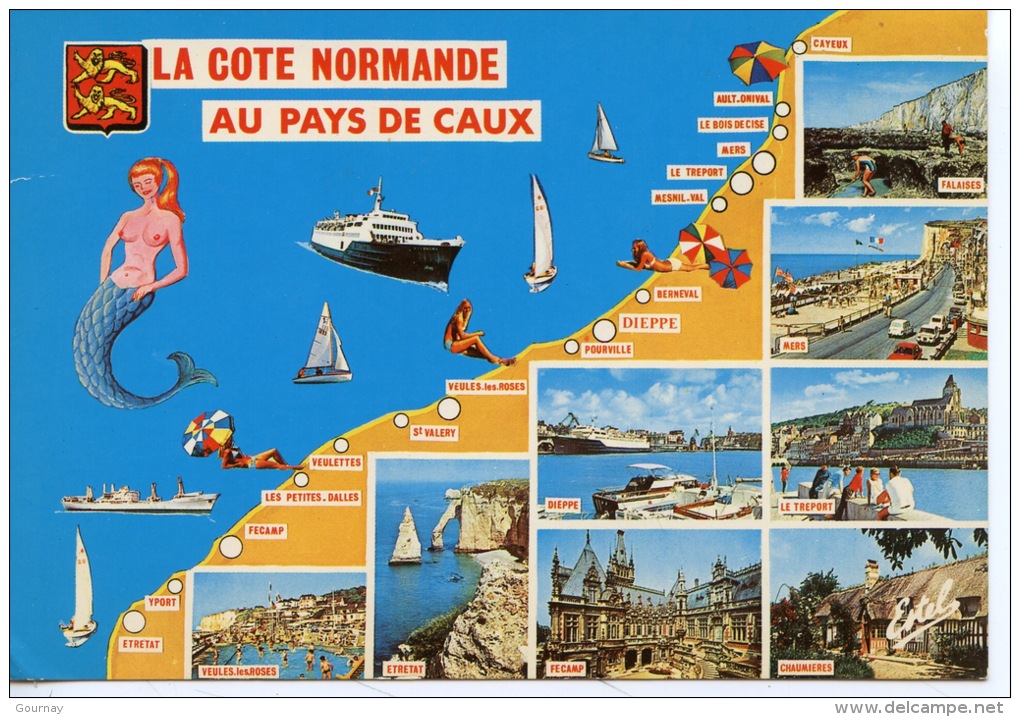 La Côte Normande : Au Pays De Caux (géographique Multivues) Cayeux à étretat N°548 Estel - Other & Unclassified
