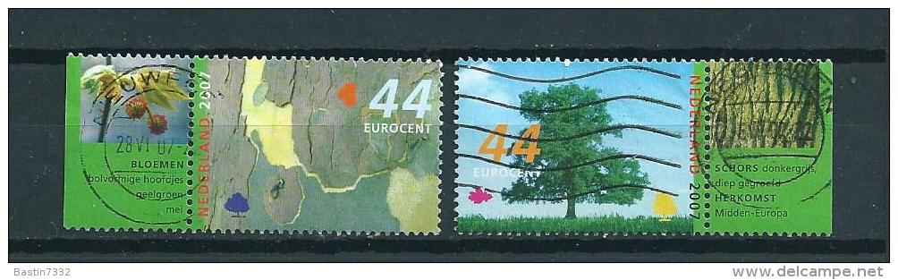 2007 Netherlands Complete Set Trees In Summer+tab Used/gebruikt/oblitere - Gebruikt