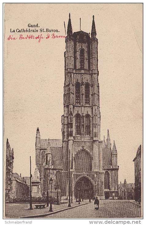 CPA - AK Gand Gent La Cathedrale St. Bavon Belgien Belgique Bei Brugge Brügge Brüssel Bruxelles Liege Lüttich Namur - Gent