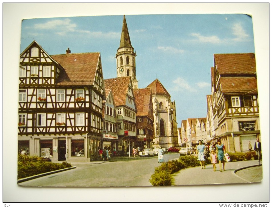 SCHORNDORF WURTH    GERMANY     GERMANIA   USED  CARD   VIAGGIATA  COME DA FOTO - Schorndorf