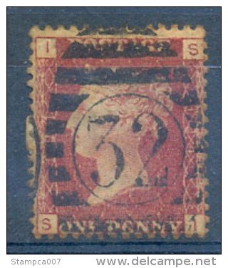 One Penny Red IS I + S Centrale Stempel 32 - Used Stamps