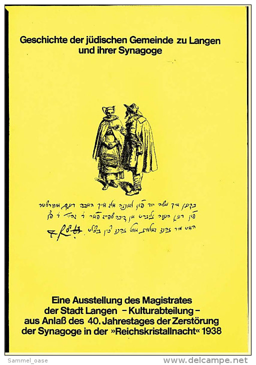 Langen Bei Offenbach  -  Geschichte Der Jüdischen Gemeinde Und Ihrer Synagoge  -  1978 - Crónicas & Anuarios