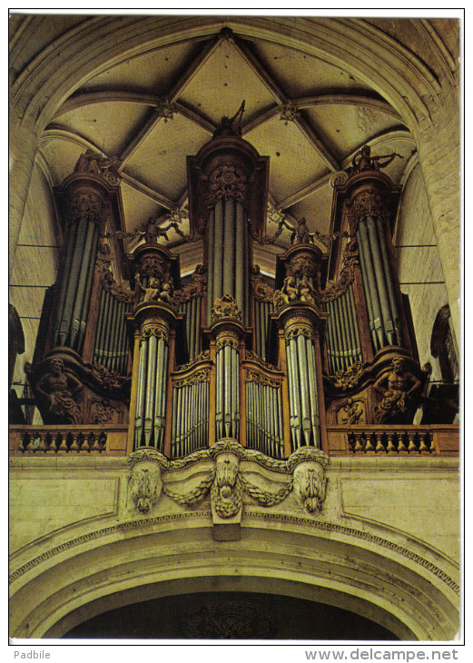 Carte Postale Musique Les Grandes Orgues  Cathédrale De Troyes Trés Beau Plan - Autres & Non Classés