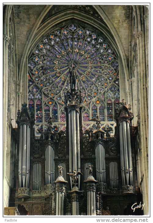 Carte Postale Musique Les Grandes Orgues  Cathédrale De Tours  Trés Beau Plan - Autres & Non Classés