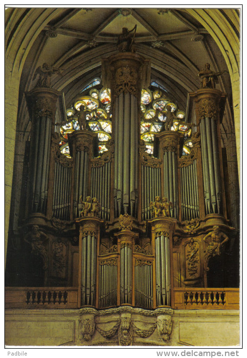 Carte Postale Musique Les Grandes Orgues  Cathédrale De Troyes Trés Beau Plan - Autres & Non Classés