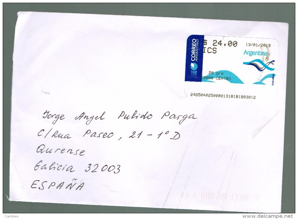 ARGENTINA  2015  ATM - Briefe U. Dokumente