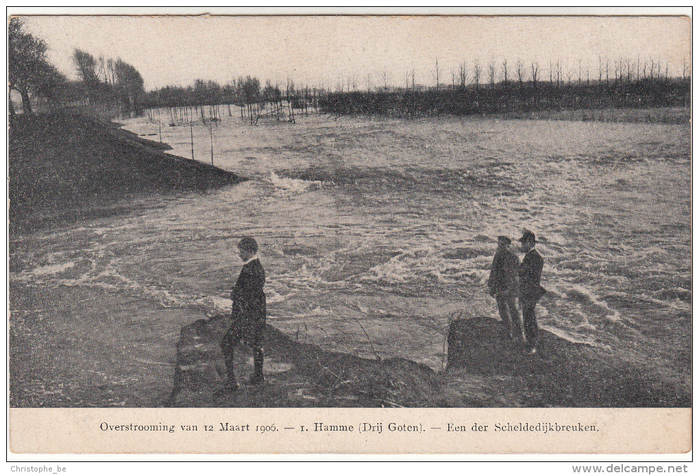 Ramp Der Overstroomingen Van 12 Maart 1906, Hamme Drij Goten, Eén Der Scheldedijkbreuken (pk18539) - Hamme