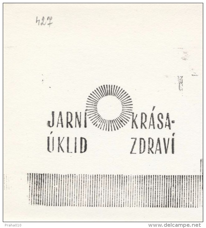 J1354 - Czechoslovakia (1945-79) Control Imprint Stamp Machine (R!): Spring Cleaning; Beauty - Health - Essais & Réimpressions