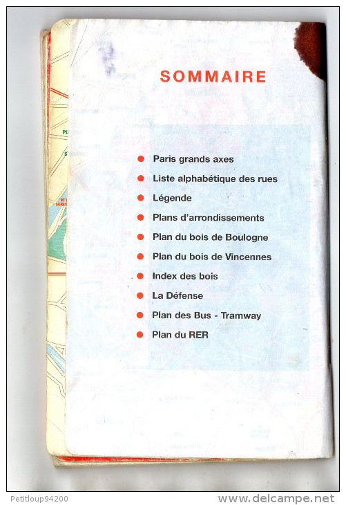 PLAN PARIS UTILE  Cartes Plans Guides  BLAY  FOLDEX - Europe