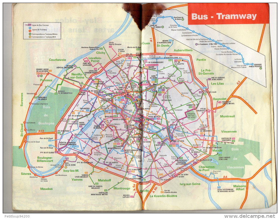 PLAN PARIS UTILE  Cartes Plans Guides  BLAY  FOLDEX - Europa