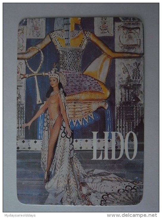 1 CALENDAR CALENDARIO CALENDRIER SMALL - PORTUGAL LIDO PARIS WOMAN NUDE NU - Petit Format : 1981-90