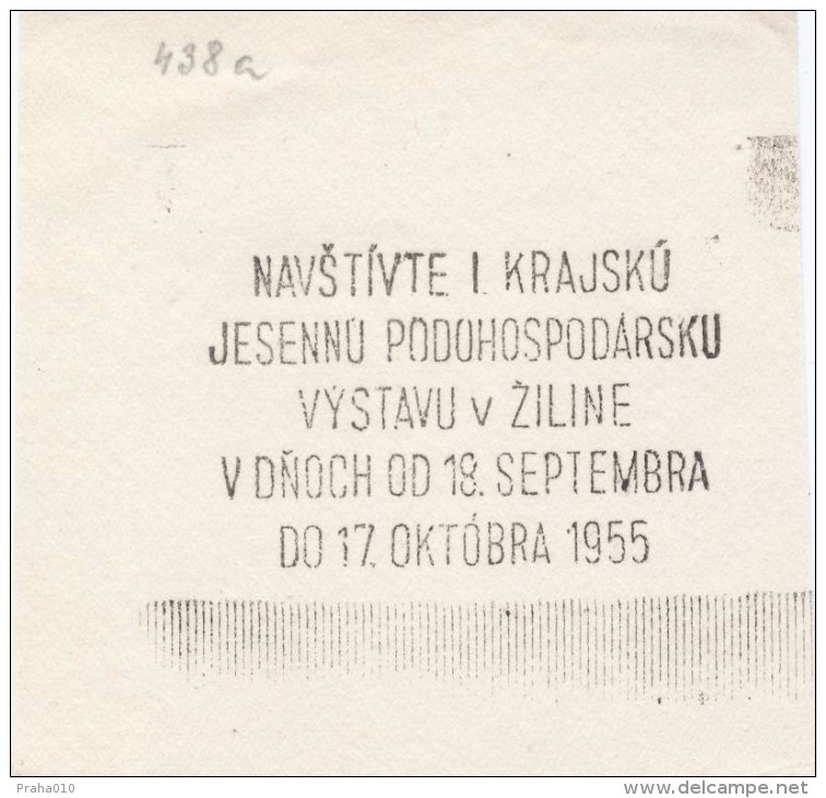 J1384 - Czechoslovakia (1945-79) Control Imprint Stamp Machine (R!): Visit I. Regional Agricultural Autumn Exhibition - Proofs & Reprints