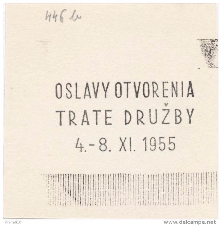J1414 - Czechoslovakia (1945-79) Control Imprint Stamp Machine (R!): Celebration Of Opening Of "Railway Lines Druzba" - Ensayos & Reimpresiones