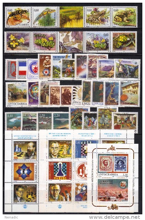 Yugoslavia,Complete Year 1995.,MNH - Neufs