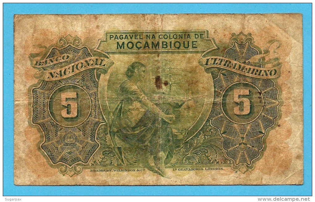 MOZAMBIQUE - 5$00 - 5 ESCUDOS - 29.11.1945 - P 94 - ANTONIO ENNES - PORTUGAL - Mozambique