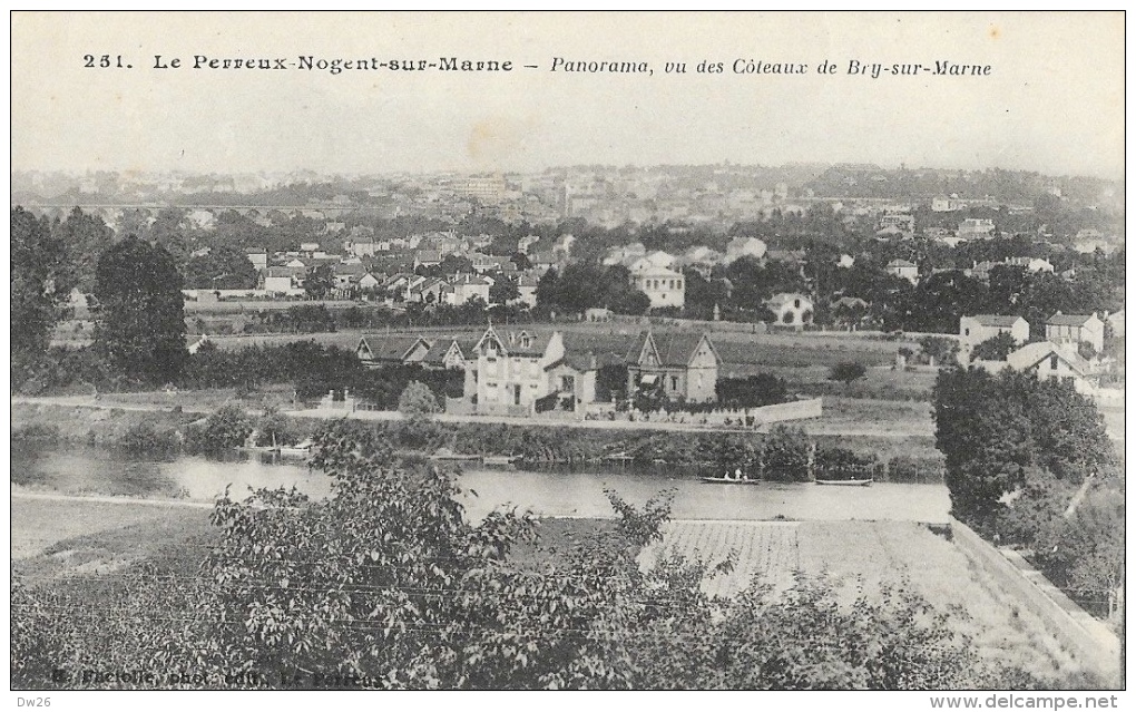 Le Perreux-Nogent-sur-Marne (Seine Et Oise) - Panorama Vu Des Côteaux De Bry-sur-Marne - Edition Faciolle - Nogent Sur Marne