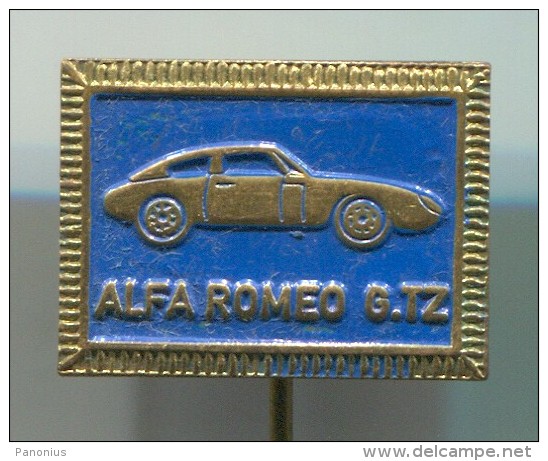 ALFA ROMEO GTZ - Car  Auto  Automobile, Vintage Pin  Badge - Alfa Romeo