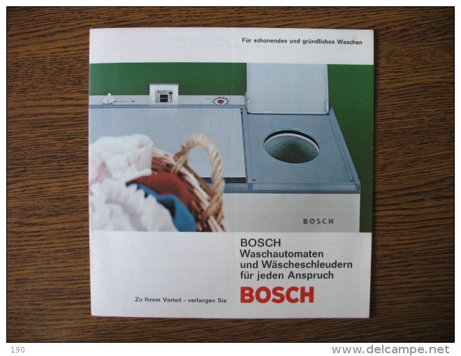 BOSCH Waschautomaten Und Wascheschleudern Fur Jeden Anspruch - Publicités