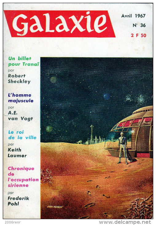 GALAXIE ANTICIPATION  N° 36 Avril 1967. (2ème Série) OPTA. Voir Sommaire. - Autres & Non Classés