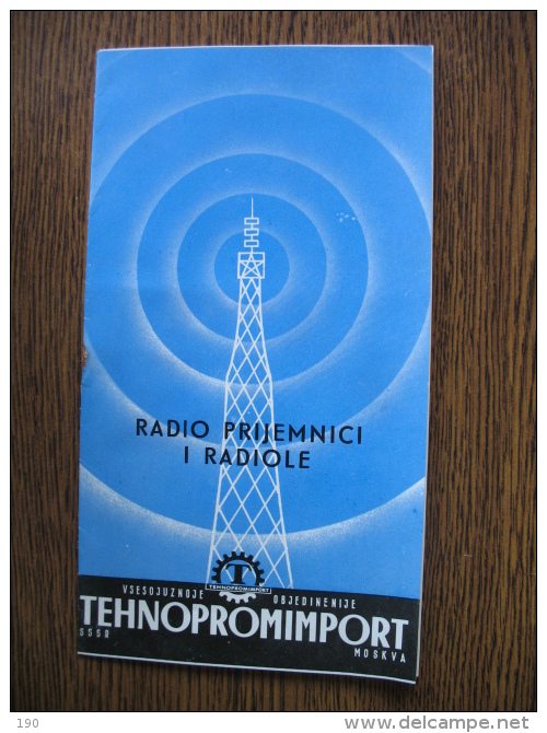 RADIO PRIJEMNICI I RADIOLE TEHNOPROMIMPORT MOSKVA - Werbung