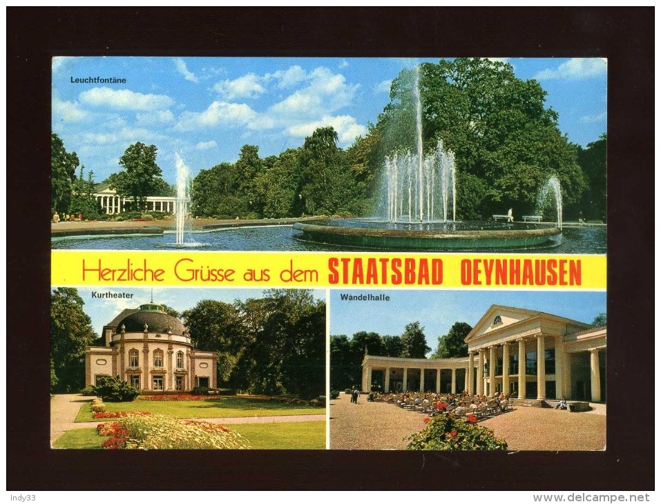 - ALLEMAGNE . RHENANIE DU NORD WESTPHALIE . HERLICHE GRÜSSE AUS DEM STAATSBAD OEYNHAUSEN  . - Bad Oeynhausen