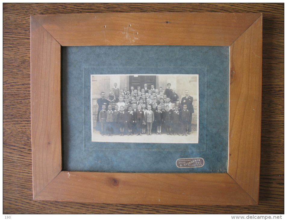 D.STOKAVNIK DOL PRI HRASTNIKU (HRASTNIK):OLD PHOTOGRAPH+WOOD /GLASS FRAME - Dédicacées