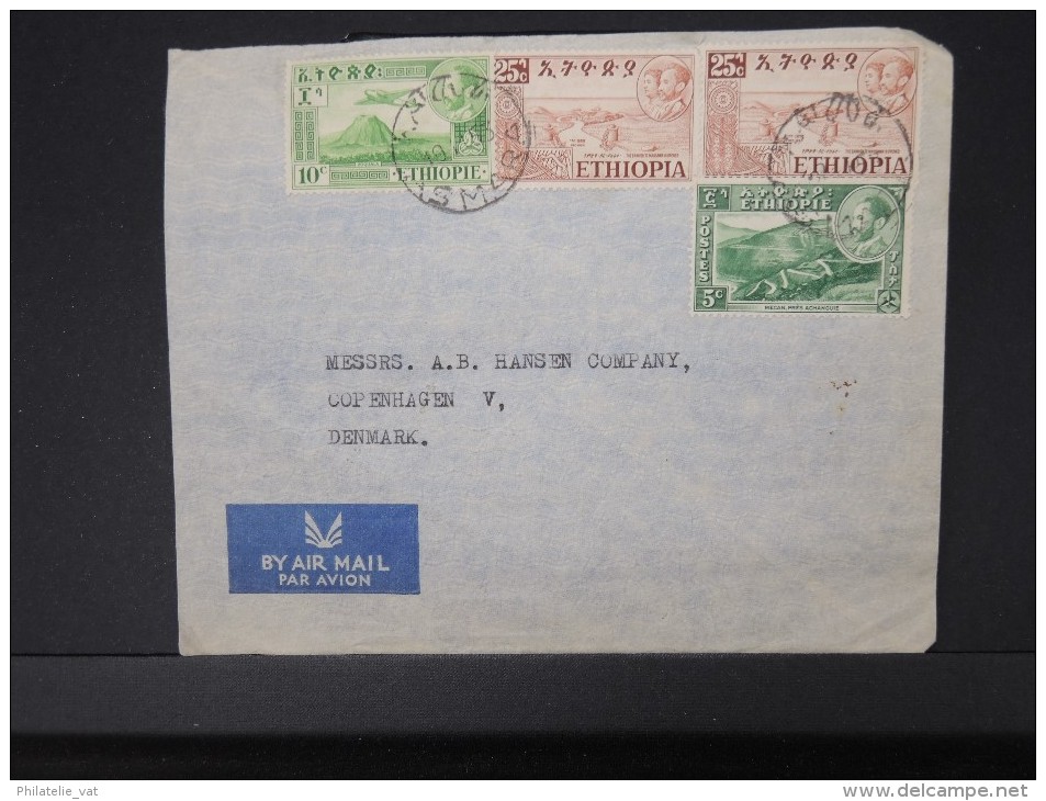ETHIOPIE- Enveloppe De Asmara Pour Copenhague En 1953  A Voir  LOT P5052 - Ethiopie