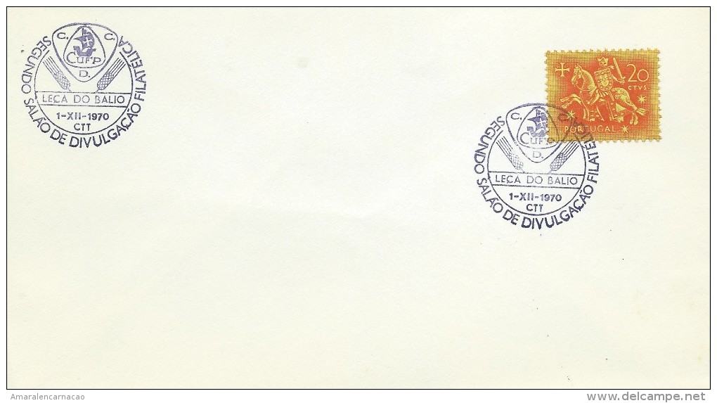 TIMBRES - STAMPS- MARCOPHILIE - PORTUGAL - 2e. SALON DE DIVULGATION PHILATÉLIQUE - CACHET 01-12-1970 - LEÇA DO BALIO - Postal Logo & Postmarks