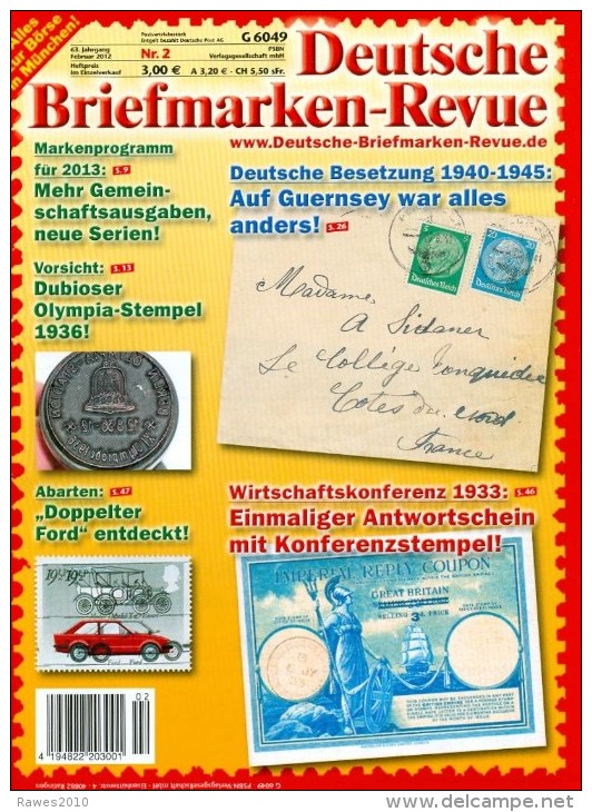 Deutsche Briefmarkenrevue 2012 Nr. 2 - Allemand (àpd. 1941)