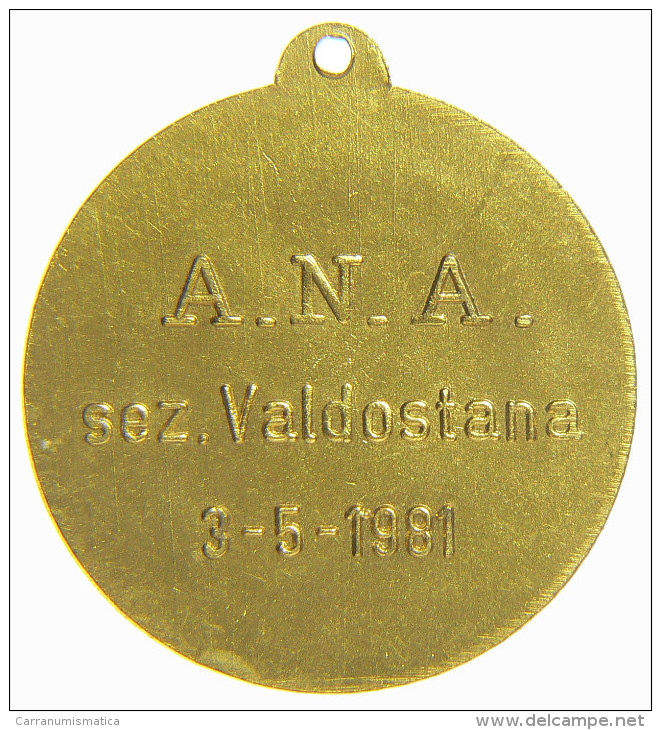 A.N.A.  ASSOCIAZIONE NAZIONALE ALPINI - SEZIONE VALDOSTANA 3-5-1981 - AOSTA - Adel