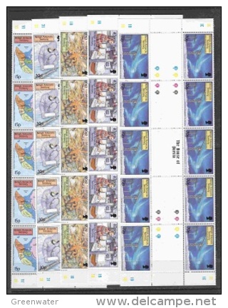 British Antarctic Territory 1999 Survey Discoveries 5v  Strip Of 5 Gutter ** Mnh (21805) - Unused Stamps