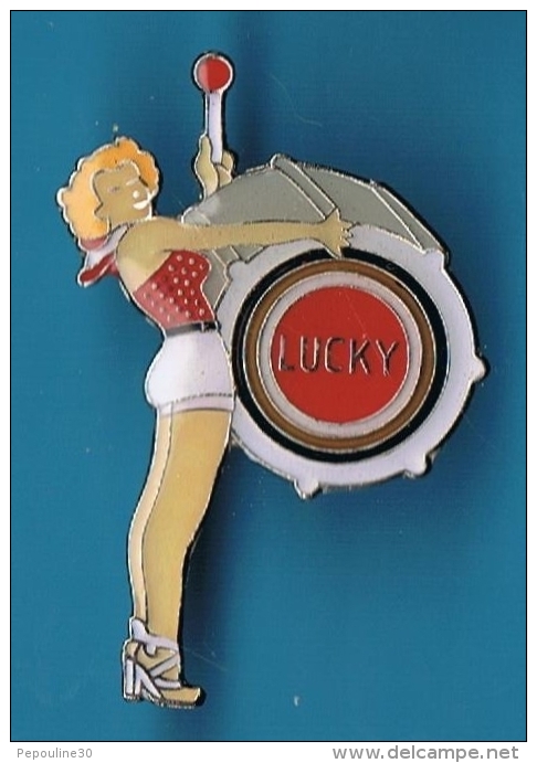 PIN'S //   ** PIN-UP * LUCKY * FANFARE ** . (Eole) - Pin-ups