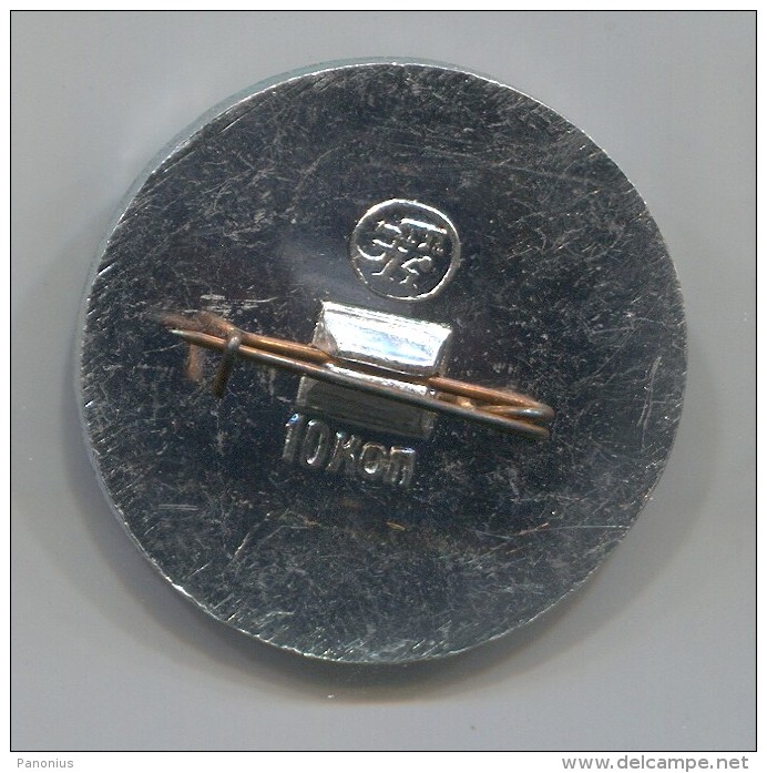 FENCING / SWORDSMANSHIP - Russian Pin Badge, Diameter 25 Mm - Fechten