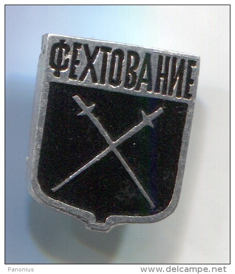 FENCING / SWORDSMANSHIP - Russian Pin Badge - Fencing