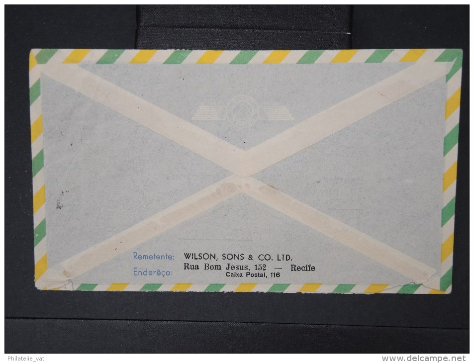 BRESIL-Oblitération " Aeree Zat Brasil En 1950 Sur Enveloppe Pour Paris  A Voir   LOT P5080 - Cartas & Documentos