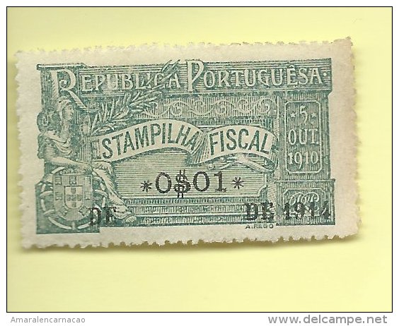 TIMBRES FISCAUX - TAX STAMPS - PORTUGAL - 1914 - Oblitérés